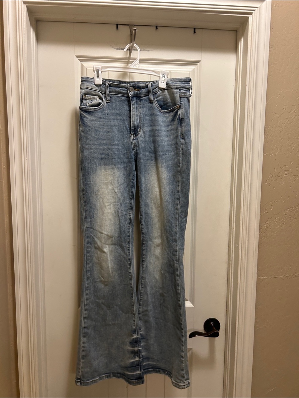 Judy Blue 7/28 Light Blue Flare Jeans